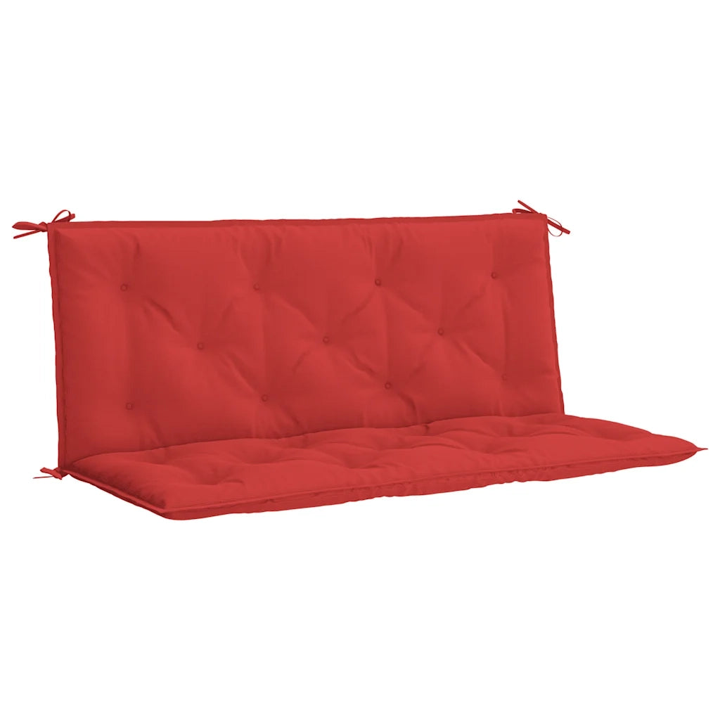 Cuscini per Panca 2 pz Rossi 120x50x7 cm in Tessuto Oxford