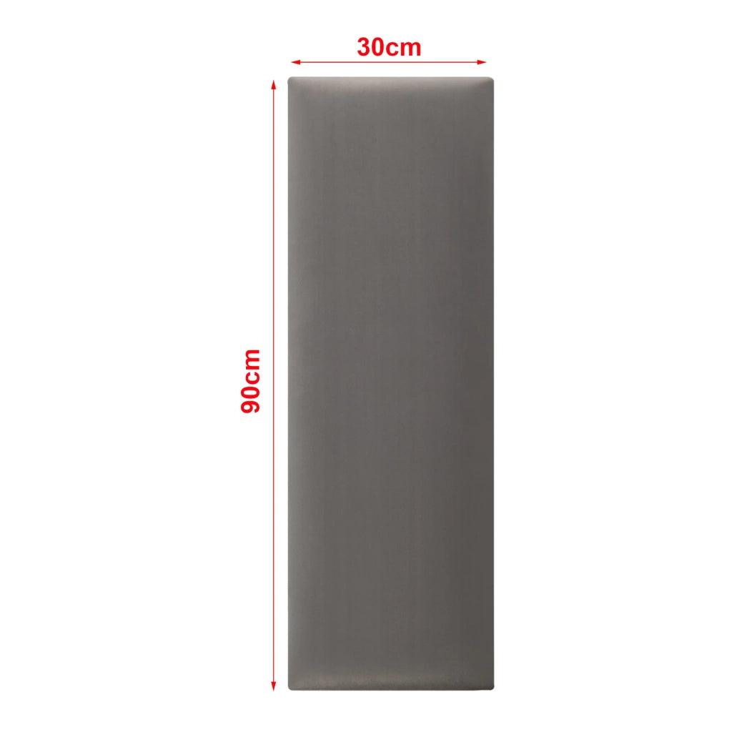 Set di 2 cuscini da parete in velluto 90 x 30 cm grigio scuro 03_0010584
