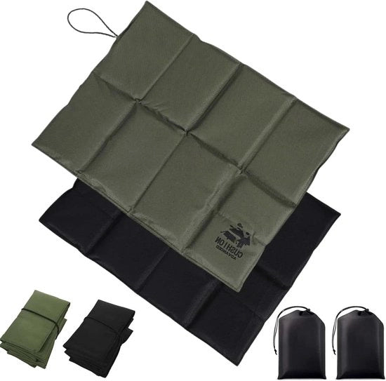 Cuscini per esterno 2 pezzi grande termo 43 x 33 cm impermeabili e idrorepellenti pieghevoli con tas di stoccaggio, confortevoli