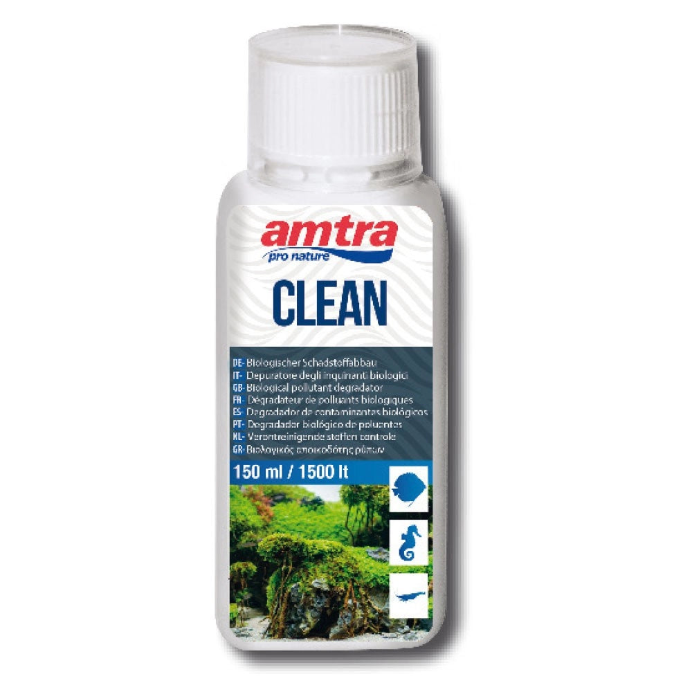 Amtra Clean - attivatore batterico per acqua dolce e marina Formato: 150 ml