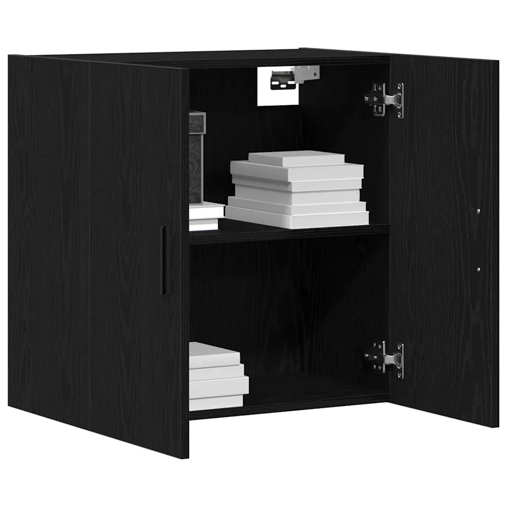 Mobile a muro 60 x 31 x 60 cm Legno ingegnerizzato Rovere Nero 862946