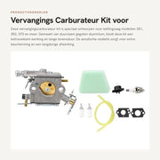 Set di carburatori adatta perfettamente - Kit di ricambio carburatore - Filtro dell'aria - Guaina del carburante - Filtro dell'aria - Materiale di alta qualità