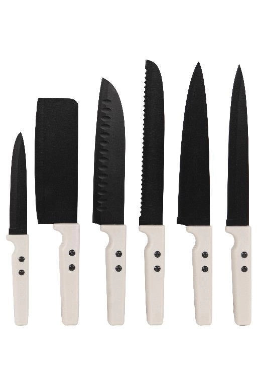 Set 12 Pezzi Coltelli da Cucina in Acciaio Inox Ryori Dimo Commerciale