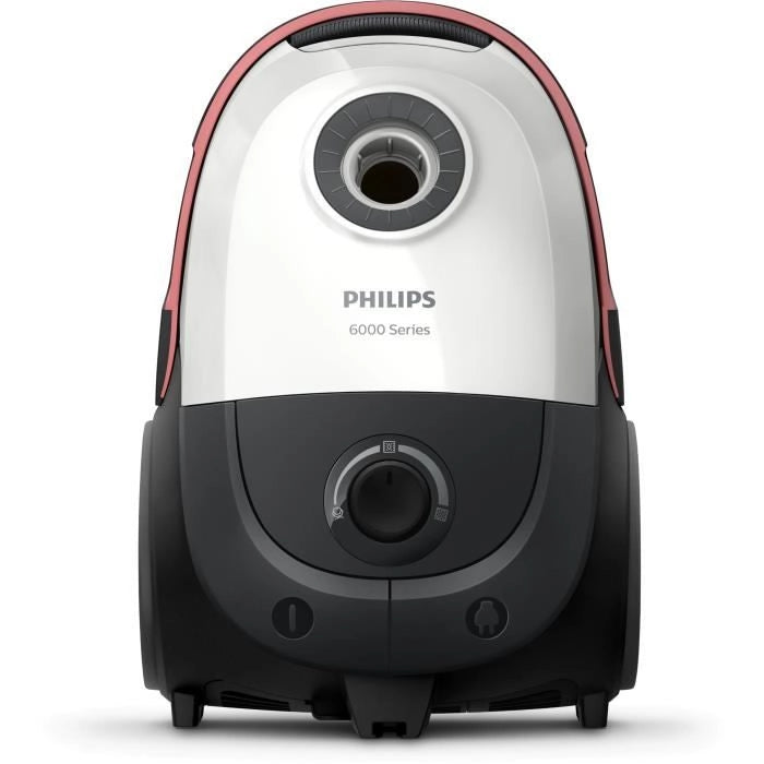 Aspirapolvere a traino con sacco - PHILIPS XD6122/12 - 900 W - 4 L - Bianco polare