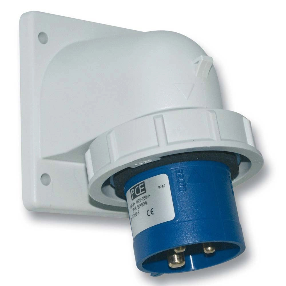 Spina 90 gradi incasso 16A 3P+N+T 220V IP67 Pce