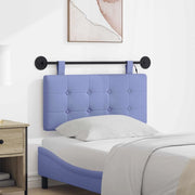 Testiera sospesa Con luce LED Blu jeans Tessuto