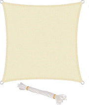 Ombrello rettangolare - ademirato e resistente all'UV - resistente al vento - HDPE - protezione elegante - crema - 2x3m