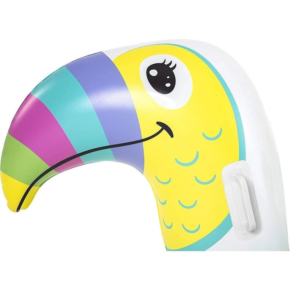 Trade Shop - Gonfiabile A Forma Di Tucano Cavalcabile 173x91cm Per Bambini Con Maniglie 41437 -
