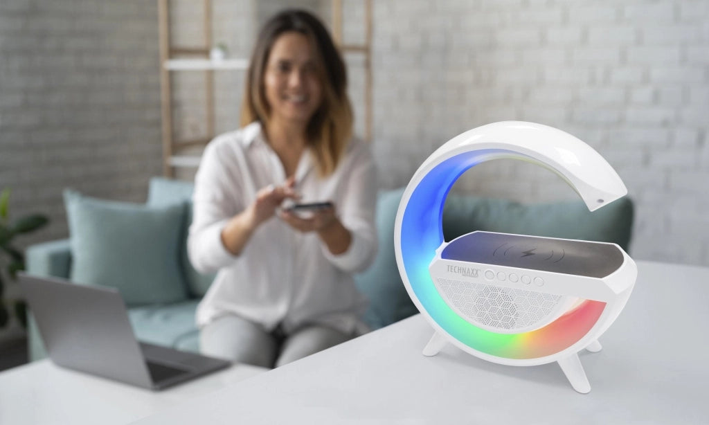 Altoparlante Bluetooth v5.3 con Luce LED e Ricarica Wireless, TX-264