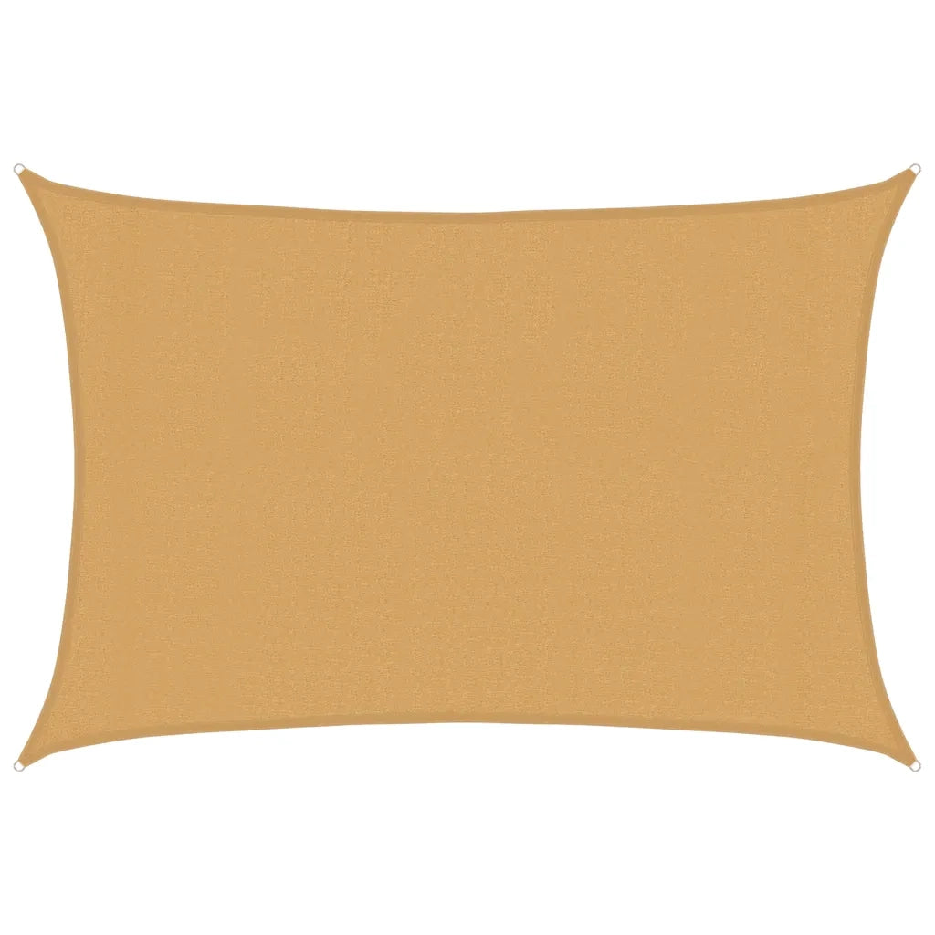 Vela Parasole | Telo Ombra | Vela da ombra 160 g/m2 Rettangolare Sabbia 3x4,5 m in HDPE