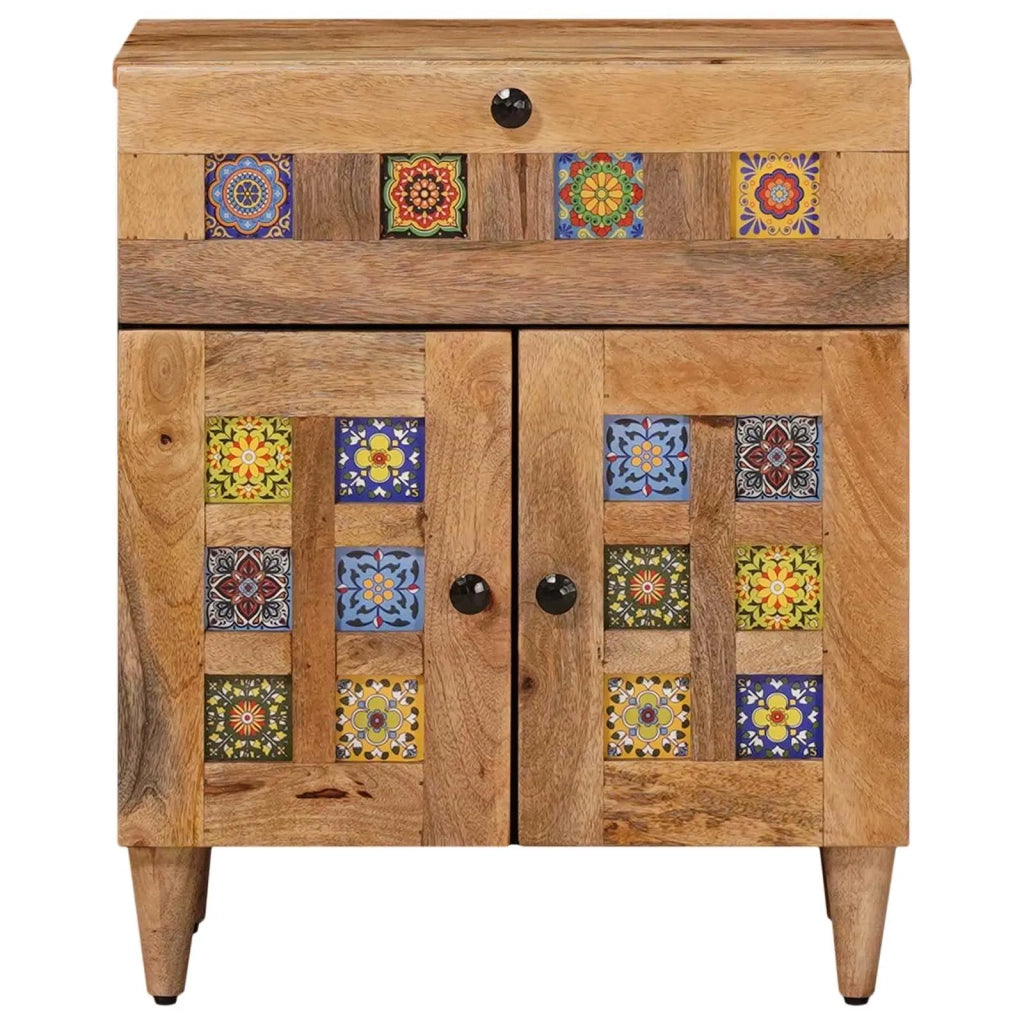 Armadio da Notte con cassetto Naturale 50 x 33 x 60 cm 4018271