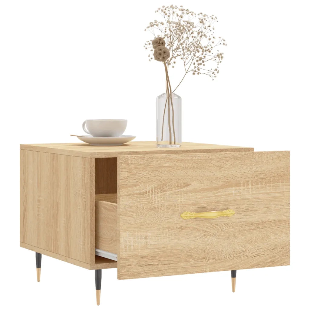 Tavolino da Salotto Rovere Sonoma 50x50x40 cm Legno Multistrato 829354