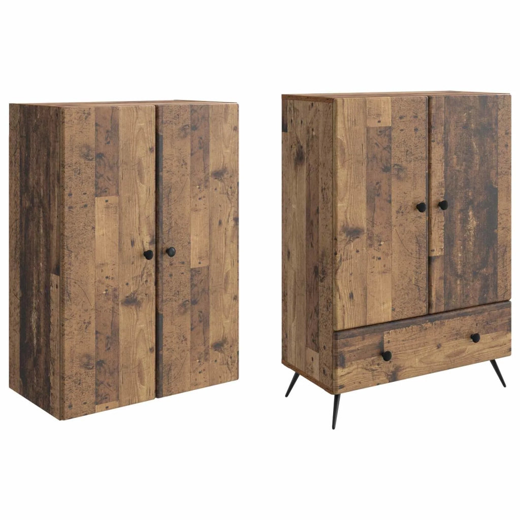 Set di armadi 2 pcs Legno antico Legno ingegnerizzato 3416860
