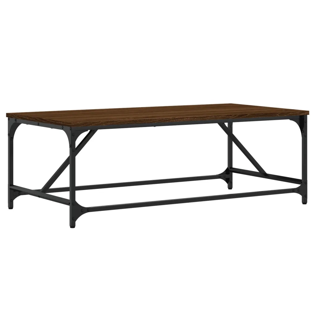 Tavolino da Salotto Rovere Marrone100x50x35cm Legno Multistrato 835333