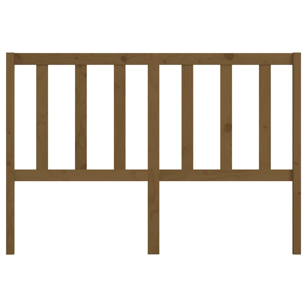 Testiera per Letto ambra 126x4x100 cm in Legno Massello di Pino