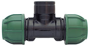 RACCORDO A COMPRESSIONE PN10 TEE 90  ° FEMMINA  mis. 20x1/2x20 20.00 pz