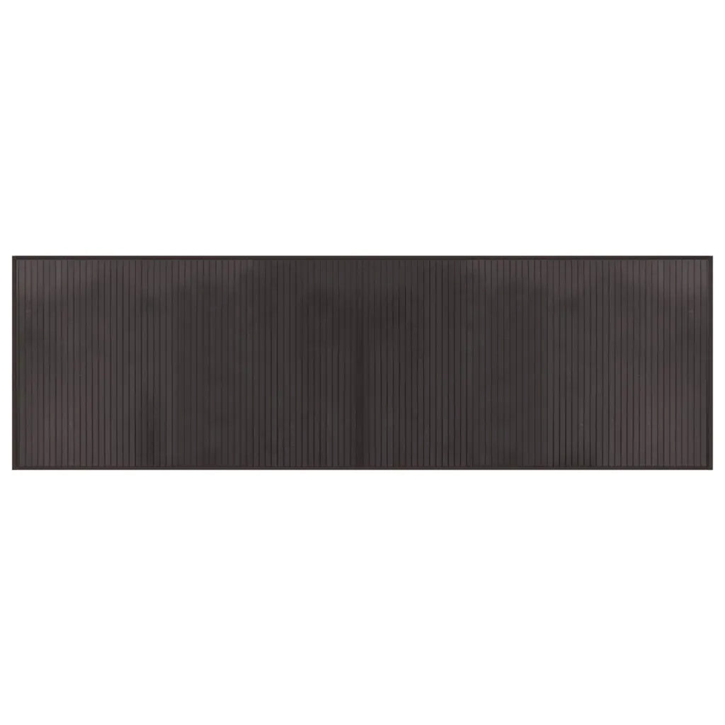 Tappeto Rettangolare Marrone Scuro 60x200 cm in BambÃ¹