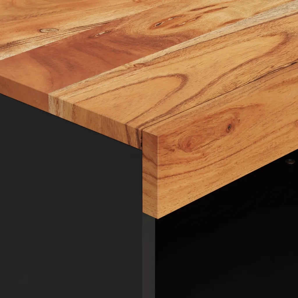 Mobile Porta TV 60x33x43,5 cm in Legno Massello di Acacia 352882