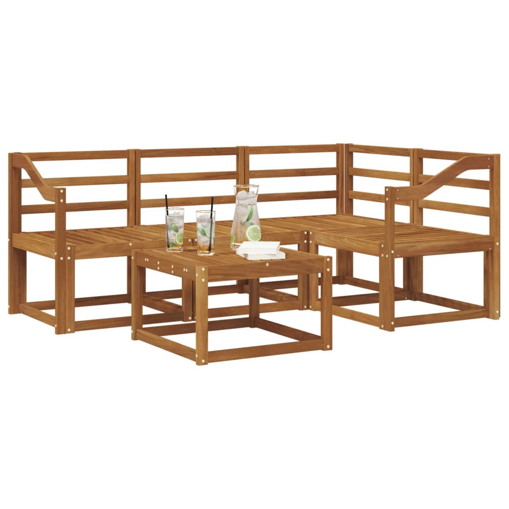 Set di divani da esterno 5 pcs Naturale 3366372