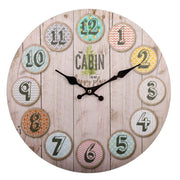 Orologio da parete in legno marrone d34x2h