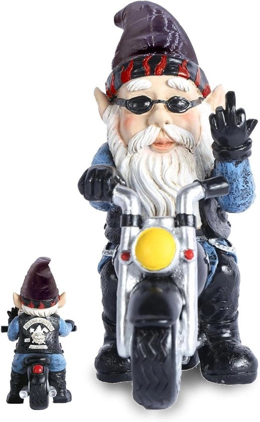 Tuinkabouter per Motorcadeau per Uomo per Decorazione Esterna per Bicicletta per Bambini per Terrazza per Balcone per Decorazione di Giardino