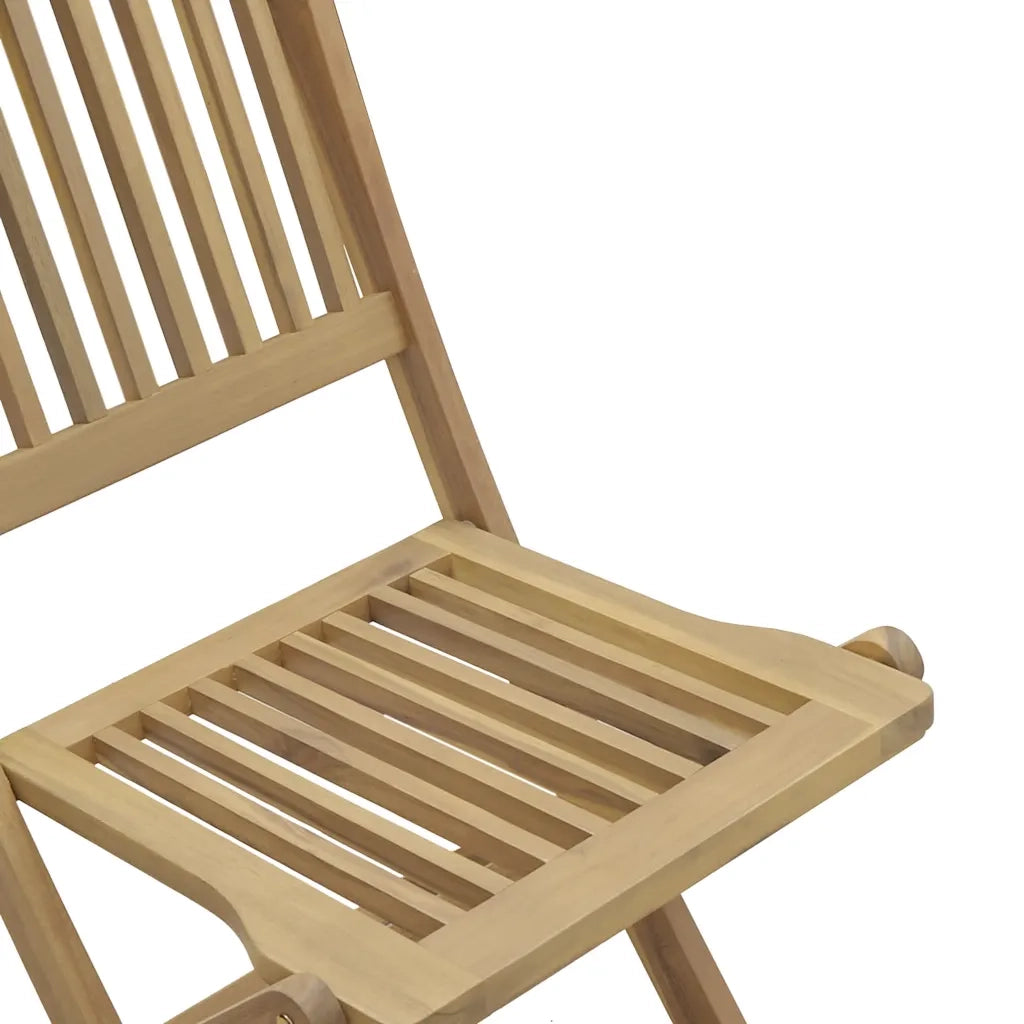 Sedie Giardino Pieghevoli 2 pz 57x48,5x90 cm Massello Acacia