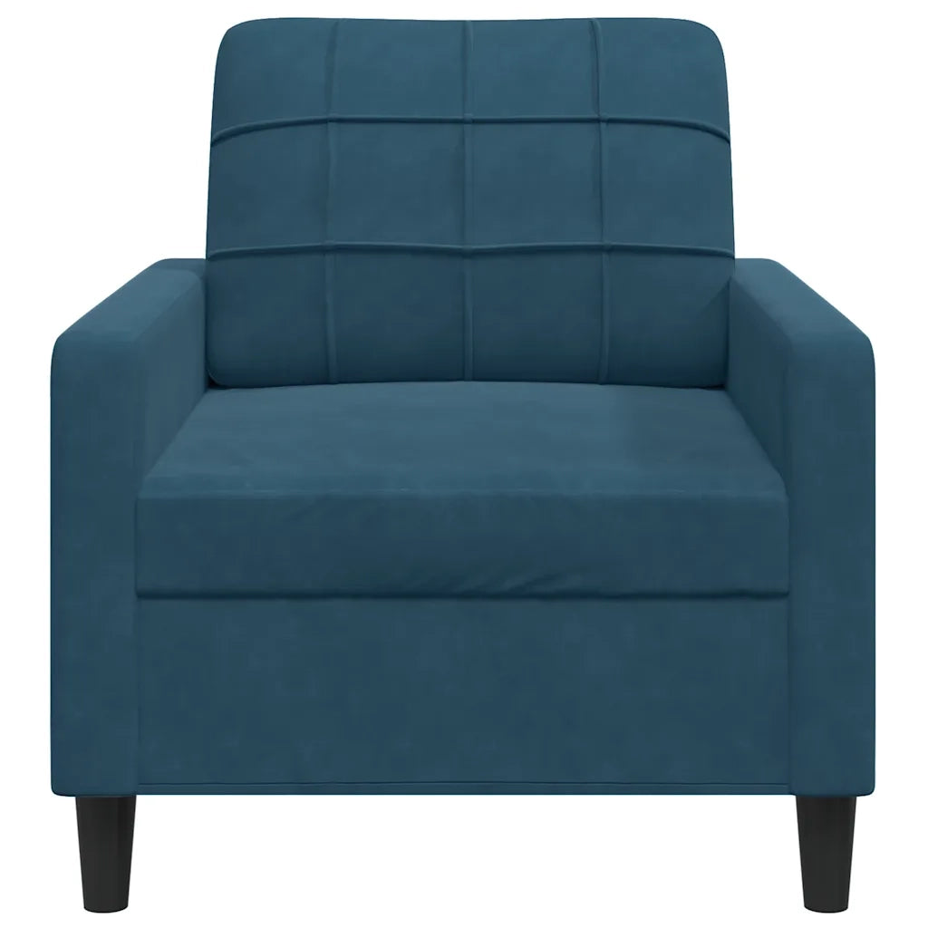 Poltrona Blu 60 cm Velluto