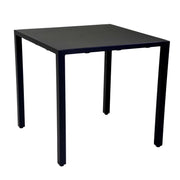 Tavolo alluminio regolabile Alma antracite quadro cm 80x80h75