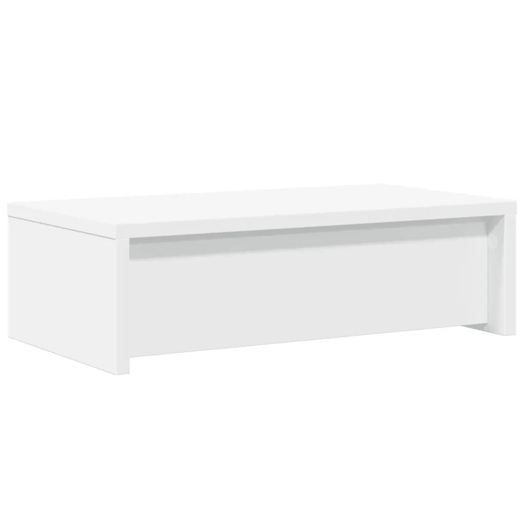 Supporto Monitor con Cassetti Bianco 50x27x15 cm in Truciolato