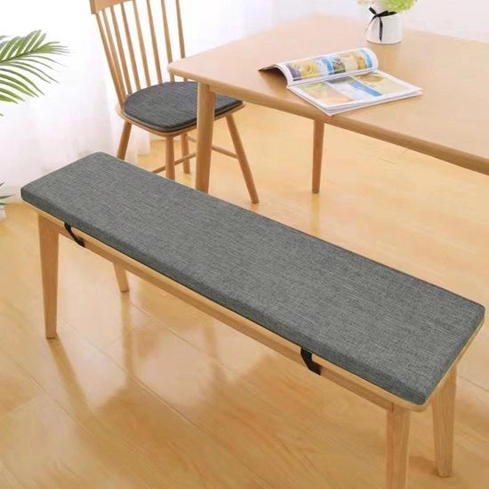 Cuscino da sedere - Lavabile, colore grigio scuro - 3 cm di spessore - 80 x 30 cm