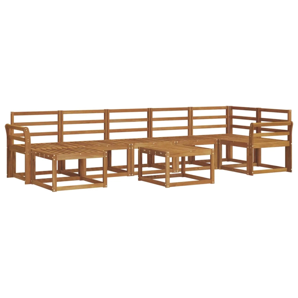 Set di divani da esterno 8 pcs Naturale