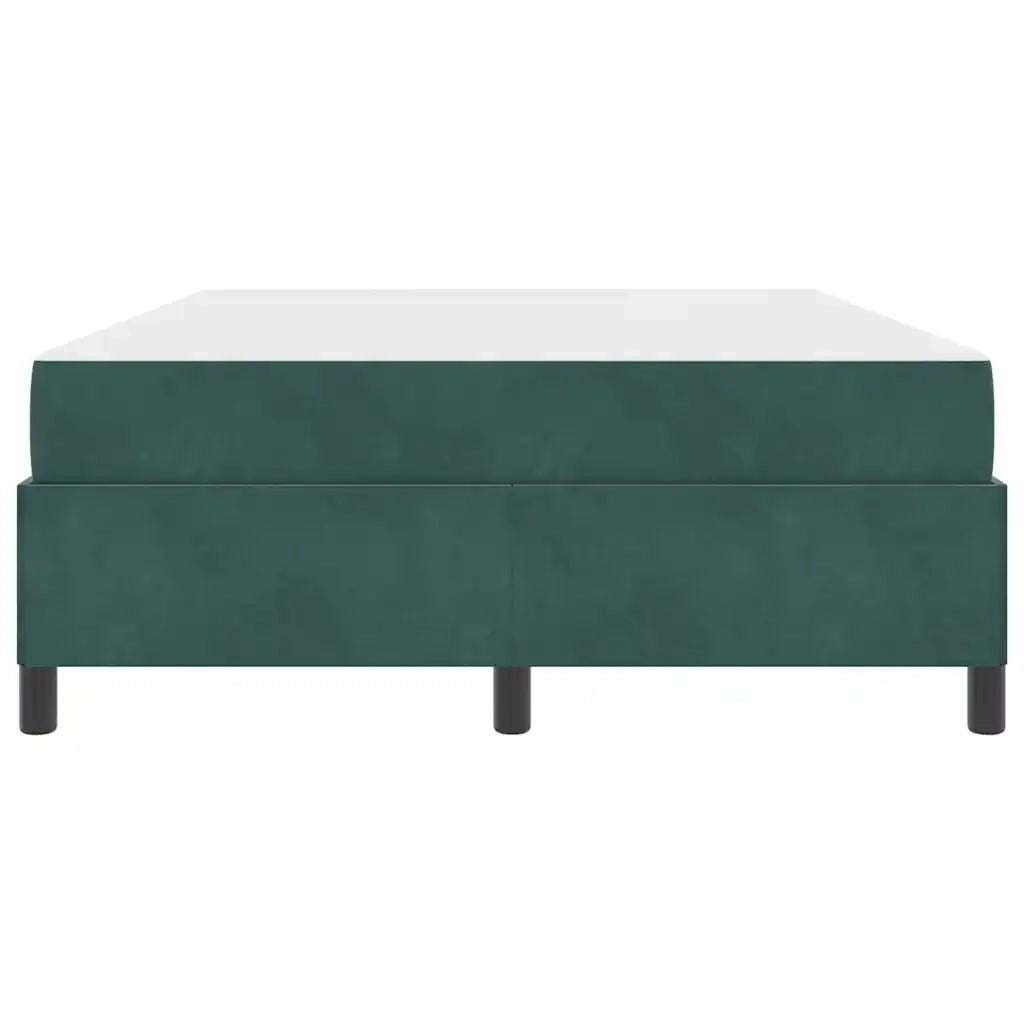 Struttura del letto Verde Scuro 140 x 200 cm Tessuto