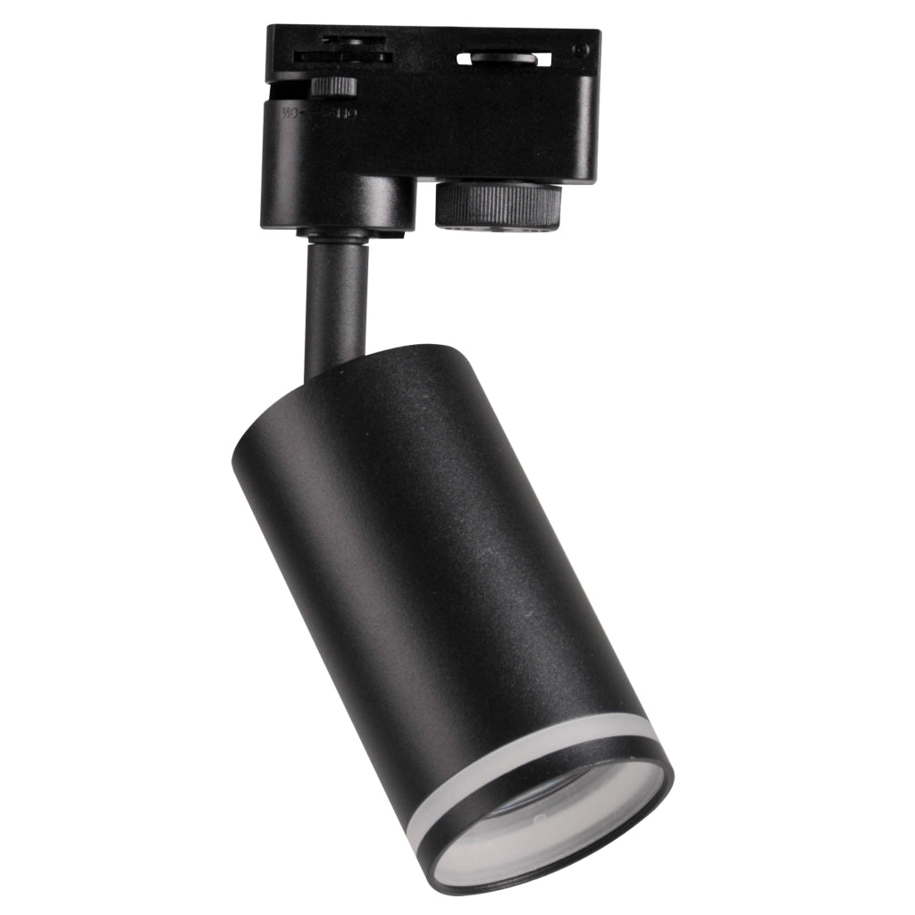 Faretto su binario nero GU10 PARIS Polux 321619 1L