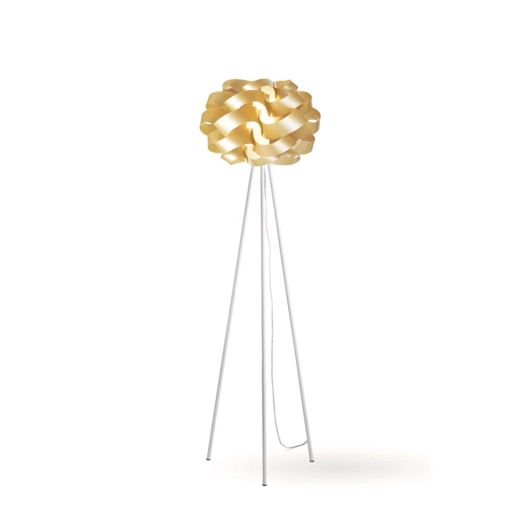 Piantana Moderna 3 Piedi Cloud Polilux ® New Gold E Metallo 1 Luce E27