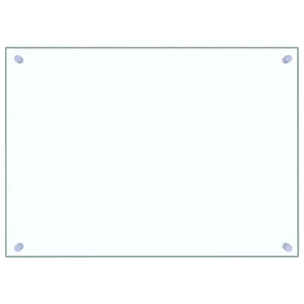 Set di 2 paraschizzi per cucina 70 x 50 cm in vetro temperato trasparente 02_0055733
