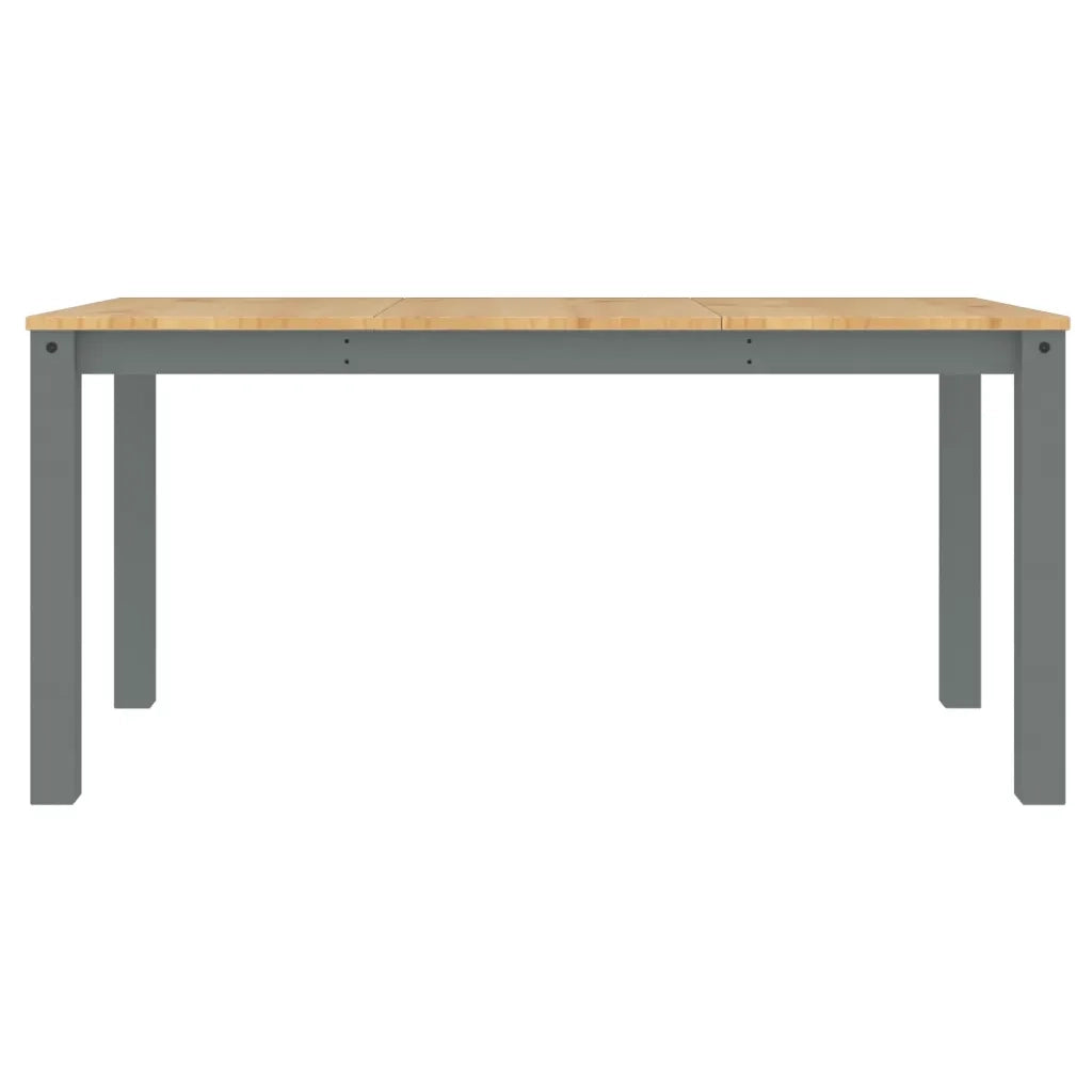 Tavolo da Pranzo Panama Grigio 160x80x75 cm Legno Massello Pino