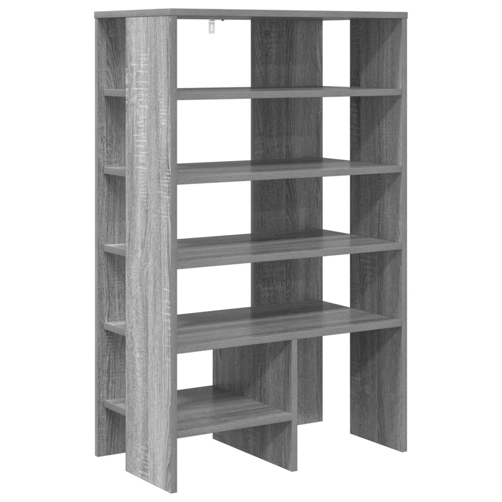 Mobile per scarpe 2 pcs Grigio Sonoma Legno multistrato 8000385
