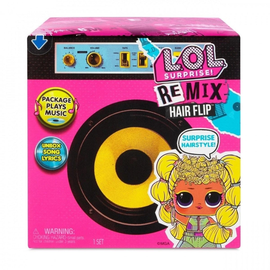 EIC L.O.L.Surprise Remix Hair Flip,Bambola con 15 accessori MGA,Età 3+