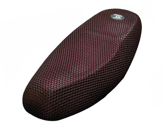 Copertura di sella per moto - Piena di aria - Cuscino XL - Moto/Bicicletta - Nero/Rosso - Netnet - Comfortevole - Sella per moto