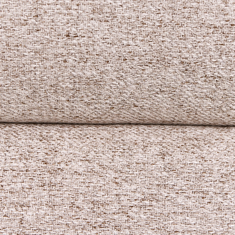 Poltrona beige rivestimento in tessuto gambe in acciaio dorato soggiorno camera da letto poltrona decorativa