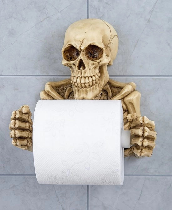 Toilette con scheletto – Toilette con scheletto stretto – Toilette con scheletto per decorazione di Halloween