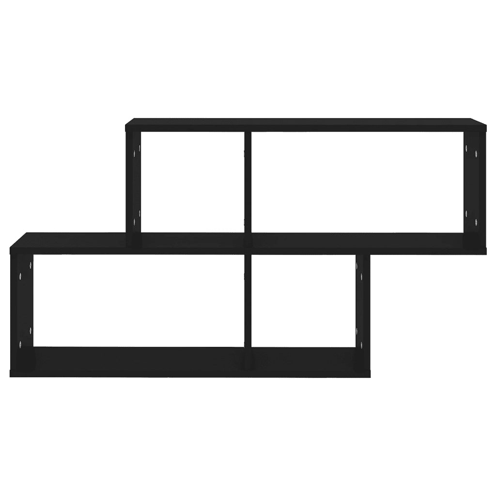 Scaffale a Parete Nero 100x18x53 cm in Truciolato cod mxl 72814