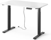 Scrivania Elevate, Nero/bianco, 120 x 70 cm 2 motori, adatto all'uso come postazione di lavoro o scrivania per computer