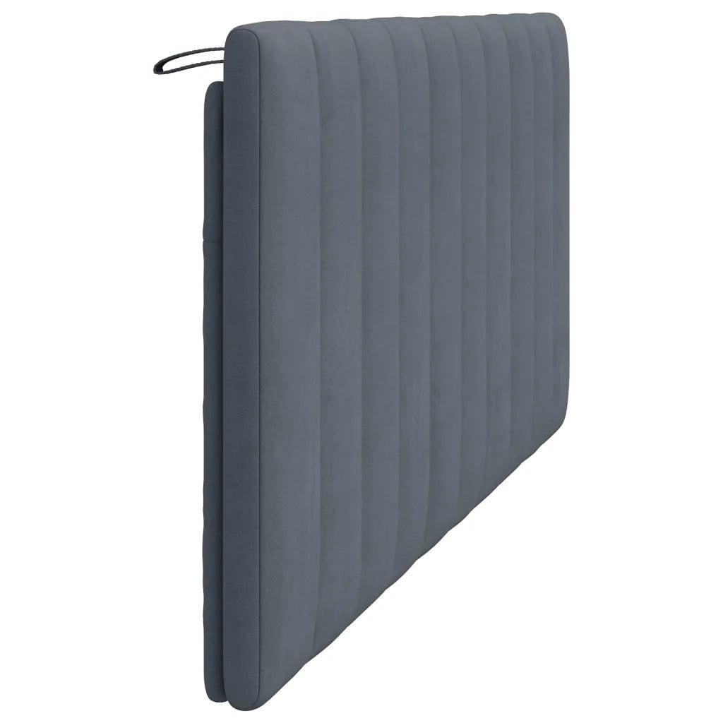 Cuscino Testiera Hanko Grigio Scuro 180 cm in Velluto CFW9651804
