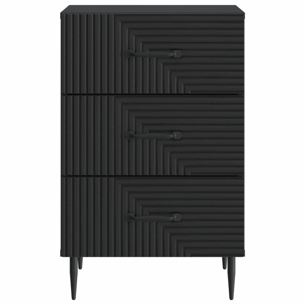 Armadio da Notte Nero 43 x 41 x 66,5 cm Legno ingegnerizzato 894786
