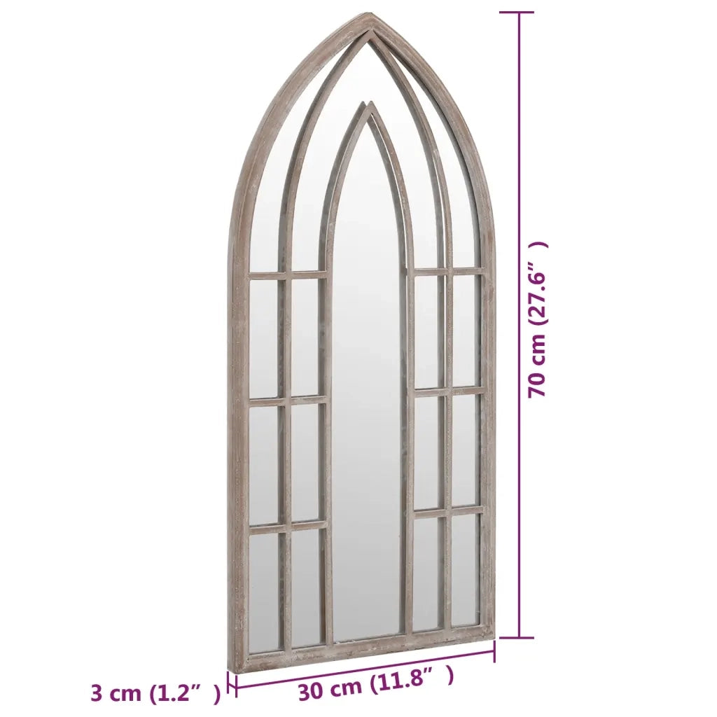 Specchio da Giardino Sabbia 70x30 cm in Ferro per Uso Esterno cod mxl 67475