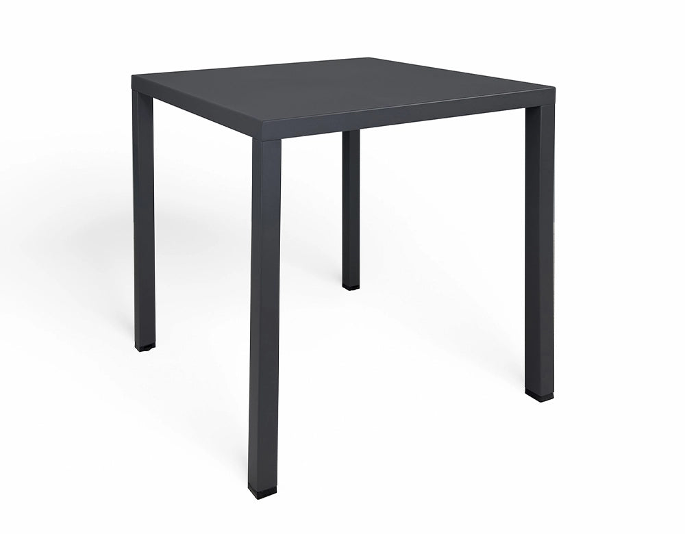 Tavolo da esterno 70×70 cm tavolo da giardino grigio antracite – Alan - TQ05-7.7AL