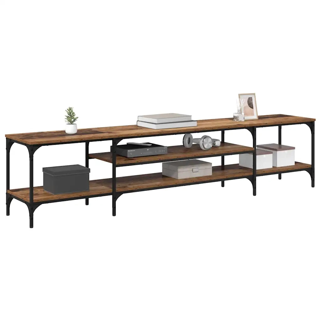 Mobile TV-Credenza per TV-Console TV Legno vecchio 201 x 35 x 45 cm