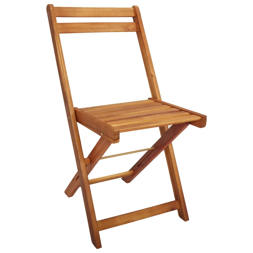 Tavolo da Giardino con Fioriera e 2 Sedie Bistrot Legno Acacia 45910