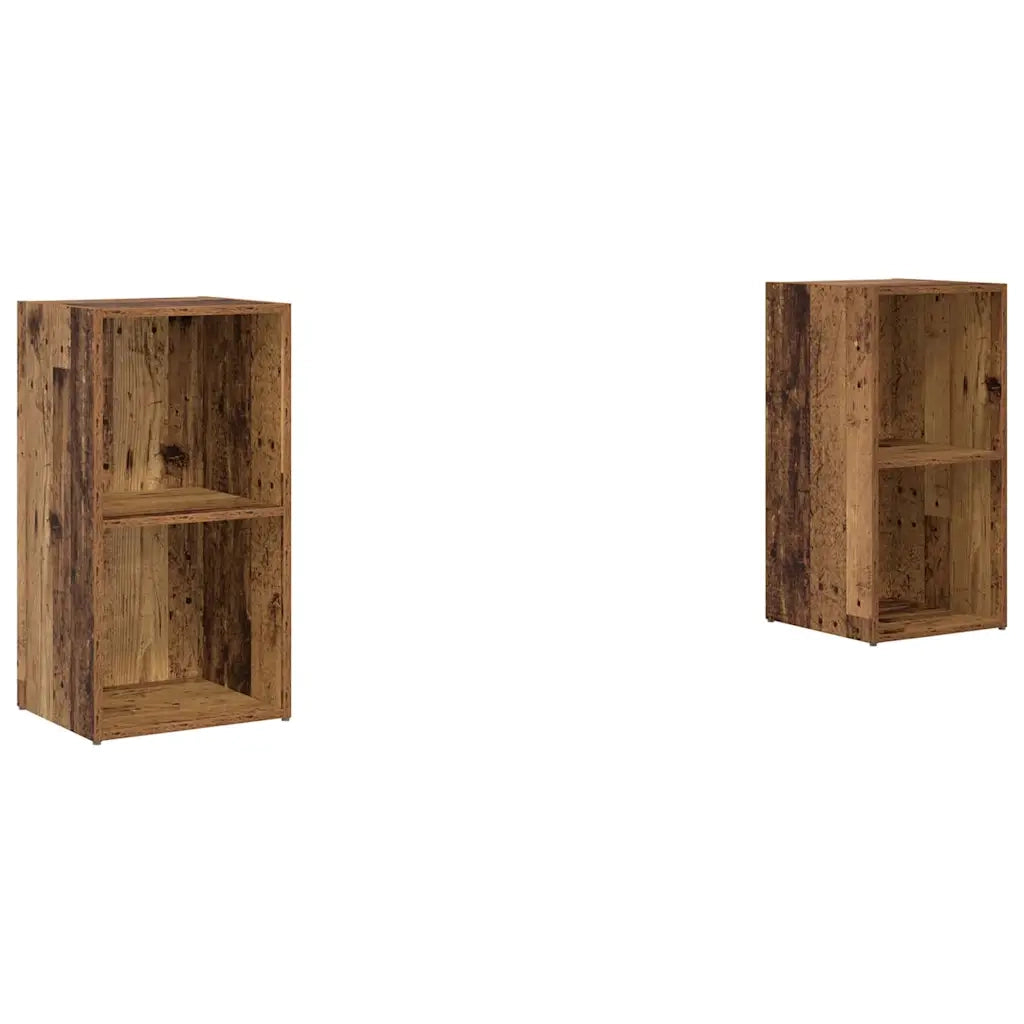 vidaXL Set mobile TV 2 pcs Legno vecchio 72 x 35 x 36.5 cm